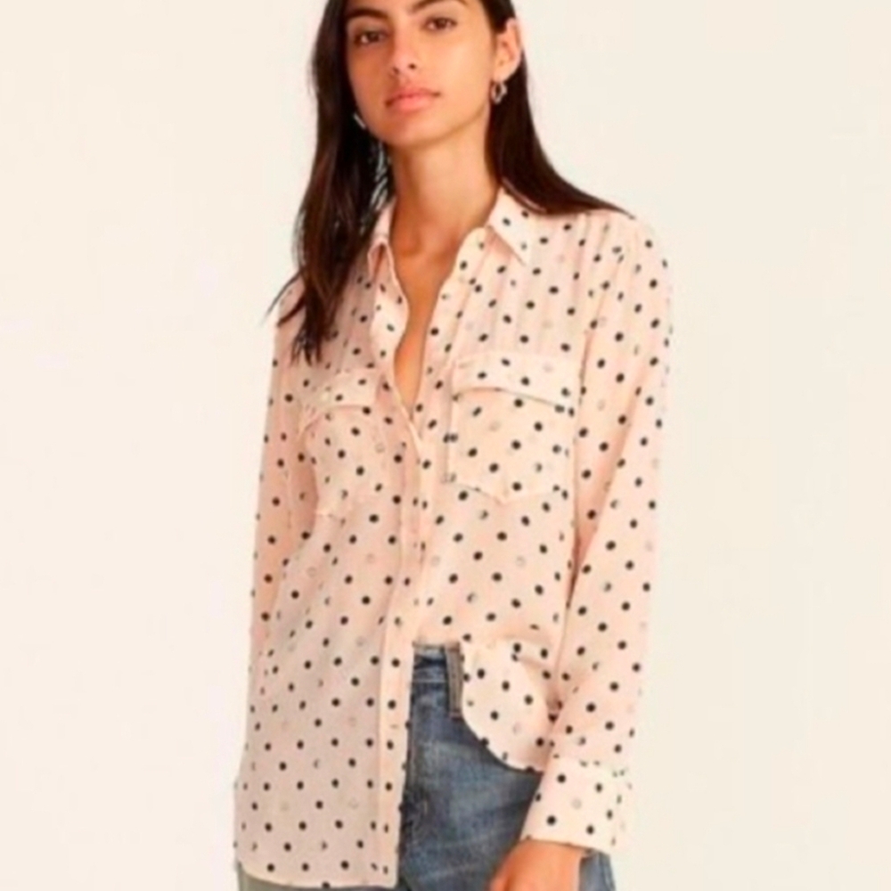J.Crew silk button up shirt - Picture 3 of 9